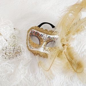 NWOT Authentic Italian Masquerade Mask